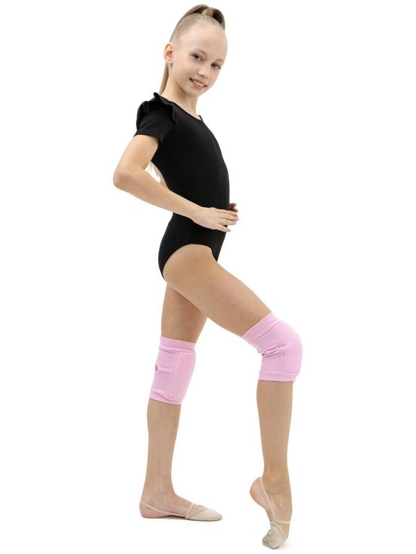 Наколенники для гимнастики и танцев с уплотнителем, размер S(7-10 лет), цвет розовый