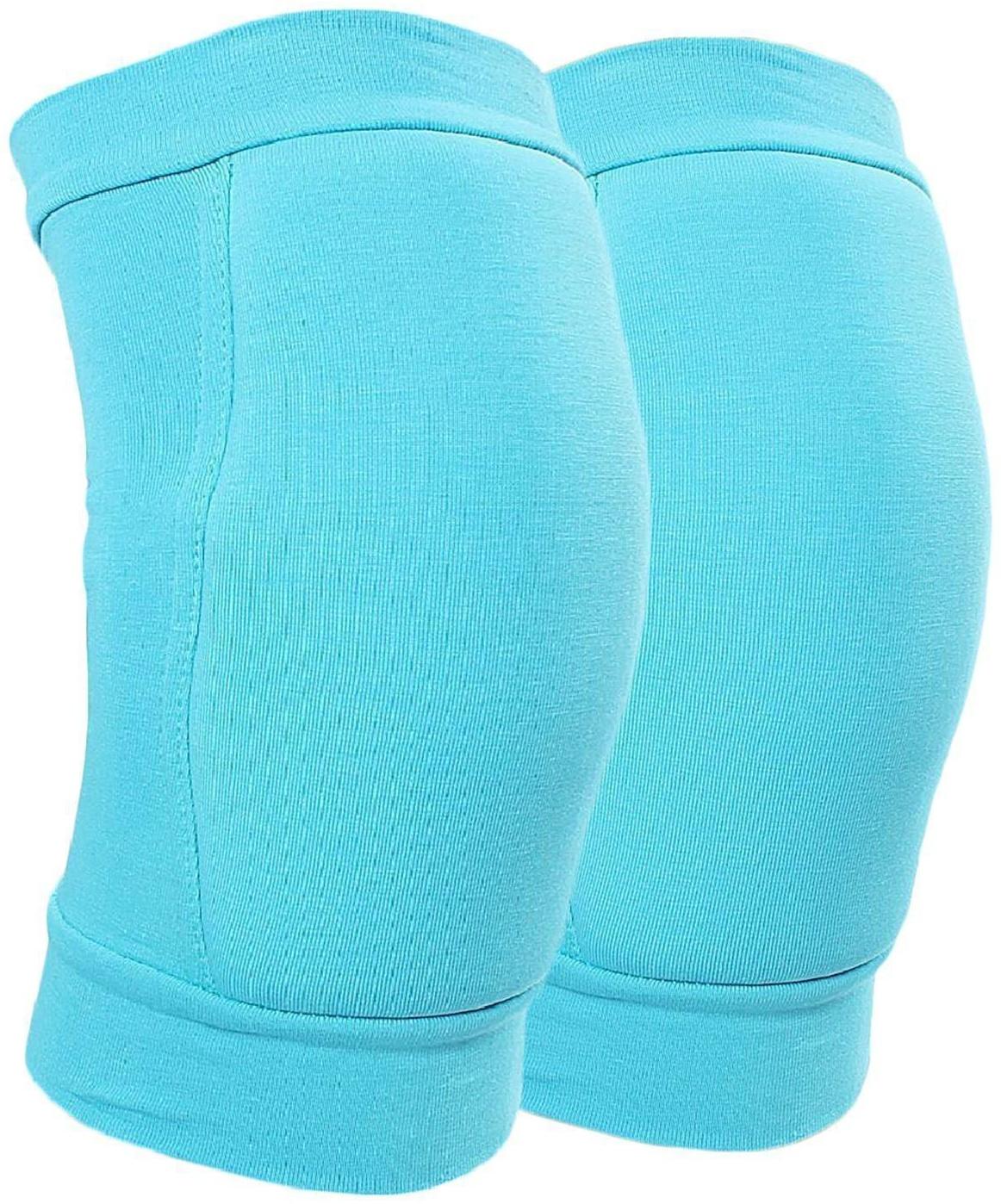 Наколенники для гимнастики и танцев с уплотнителем, размер S (7-10 лет), цвет бирюзовый