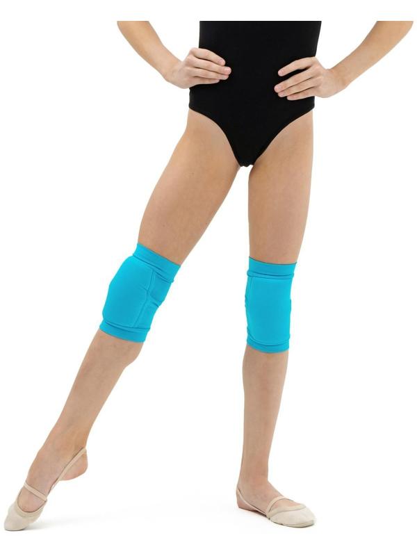 Наколенники для гимнастики и танцев с уплотнителем, размер S (7-10 лет), цвет бирюзовый
