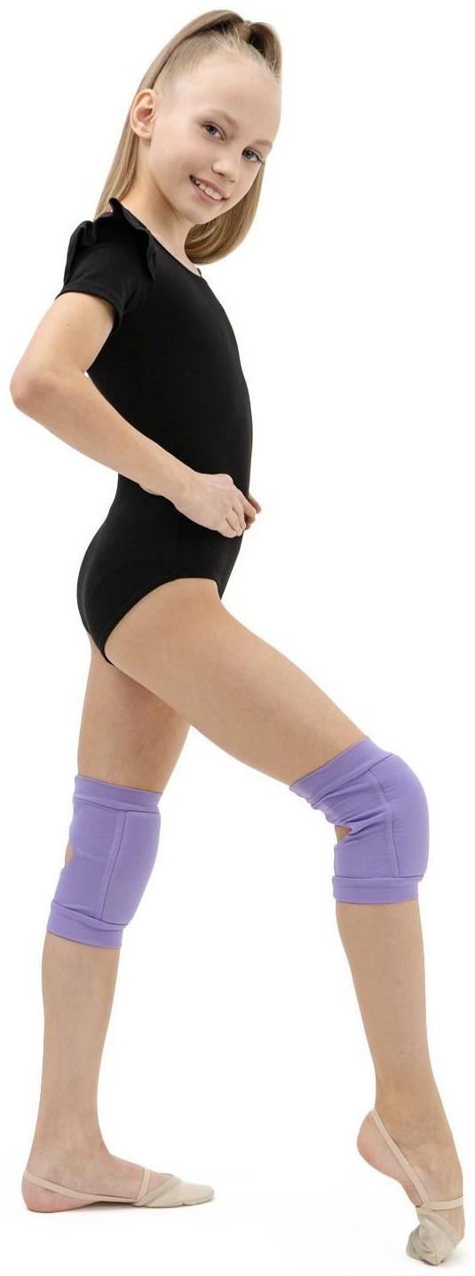 Наколенники для гимнастики и танцев с уплотнителем, размер M (11-14 лет), цвет сиреневый
