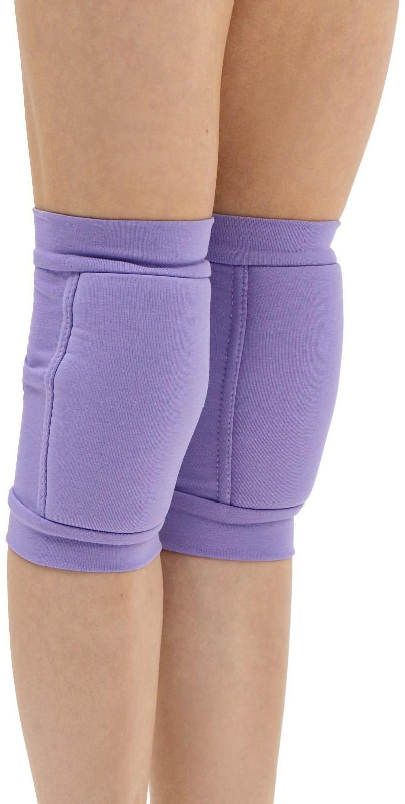 Наколенники для гимнастики и танцев с уплотнителем, размер M (11-14 лет), цвет сиреневый