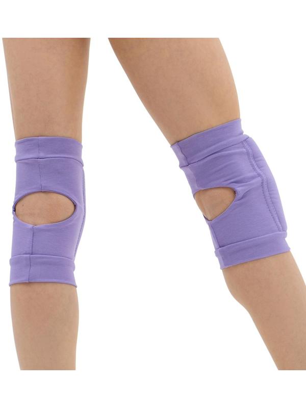 Наколенники для гимнастики и танцев с уплотнителем, размер M (11-14 лет), цвет сиреневый