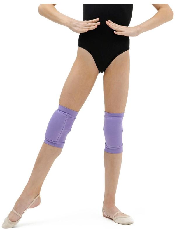 Наколенники для гимнастики и танцев с уплотнителем, размер M (11-14 лет), цвет сиреневый