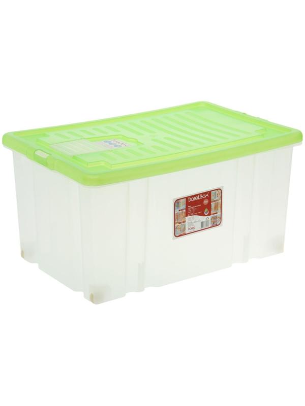 Ящик для хранения с крышкой Darel-box, 56 л, 60×40×31 см, цвет МИКС