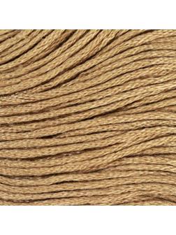 Нитки мулине, 8 ± 1 м, цвет светло-коричневый №612