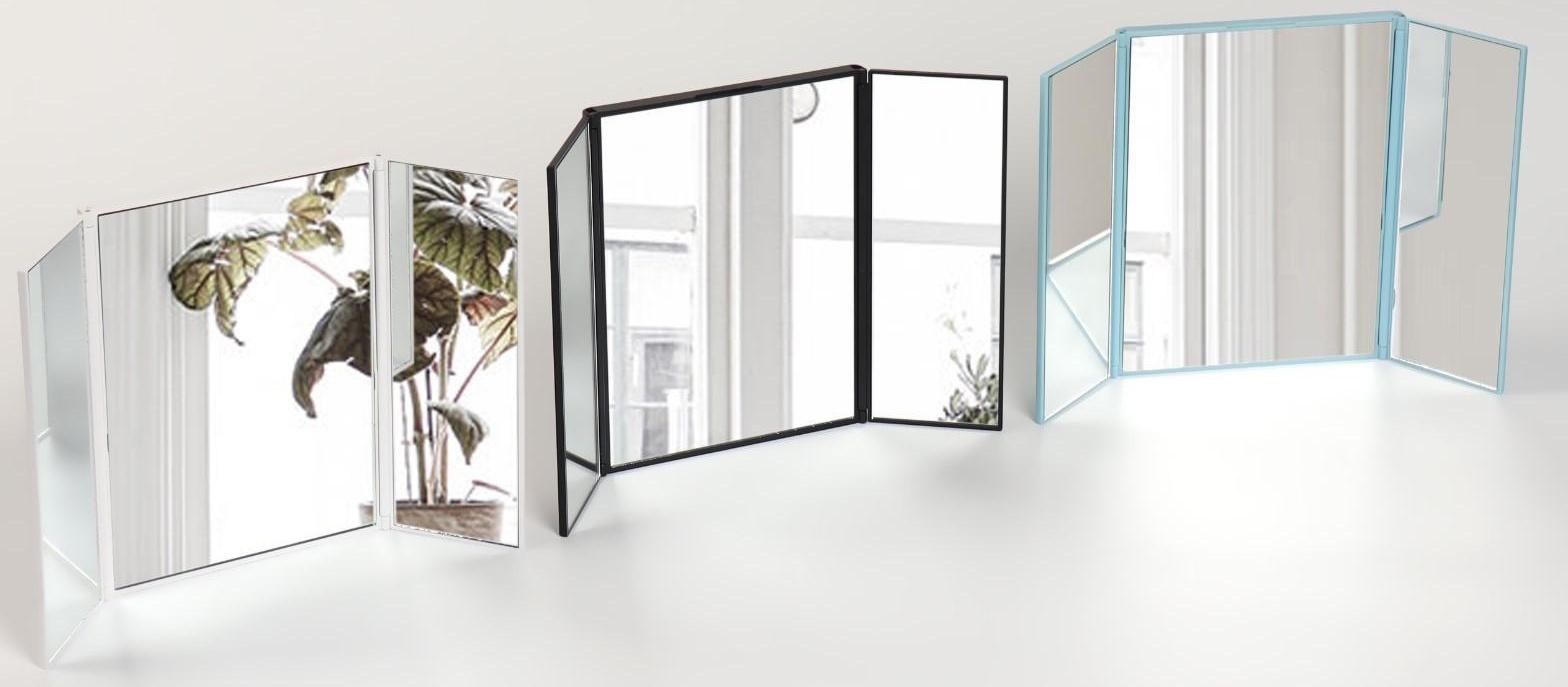 Зеркало настольное, зеркальная поверхность 5 × 15/11 × 15 см, цвет МИКС