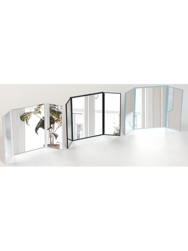 Зеркало настольное, зеркальная поверхность 5 × 15/11 × 15 см, цвет МИКС