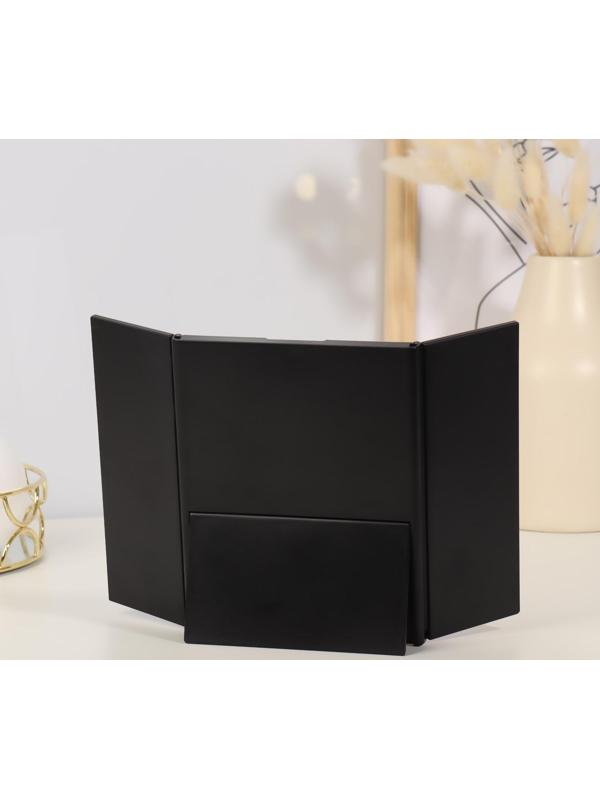 Зеркало настольное, зеркальная поверхность 5 × 15/11 × 15 см, цвет МИКС