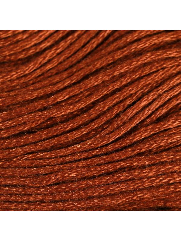 Нитки мулине, 8 ± 1 м, цвет коричнево-песочный №898