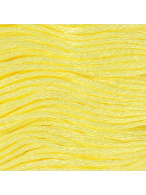 Нитки мулине, 8 ± 1 м, цвет лимонный №445
