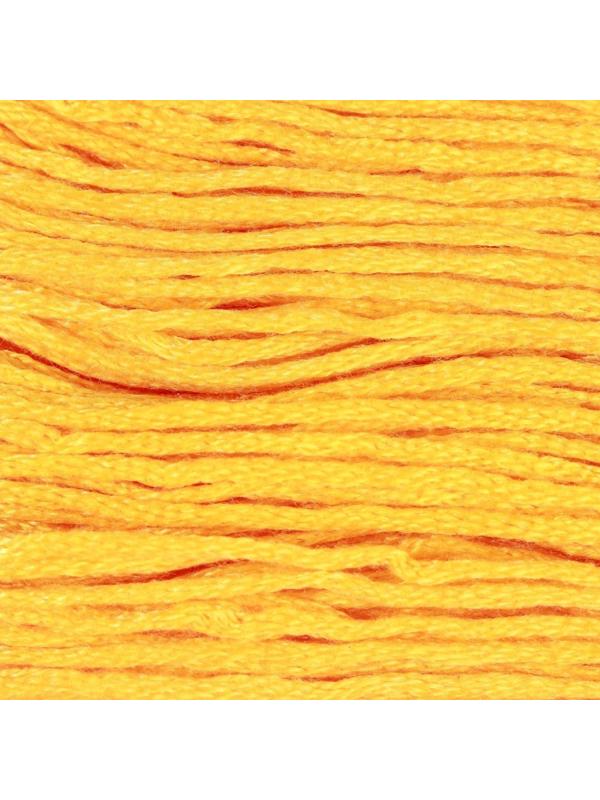 Нитки мулине, 8 ± 1 м, цвет тёмно-жёлтый №742