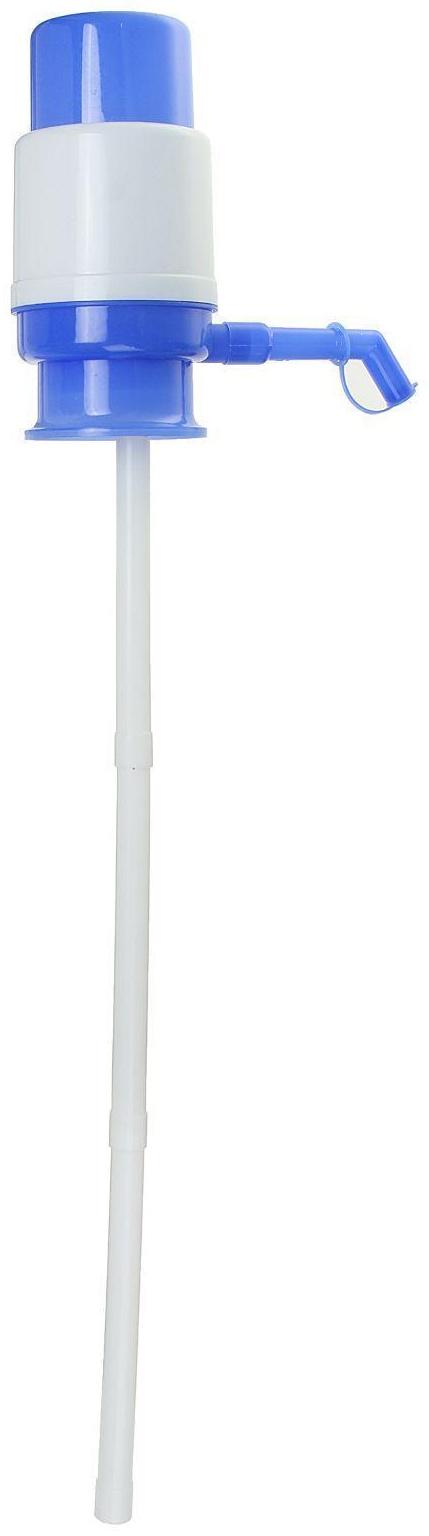 Помпа для воды Luazon, механическая, малая, под бутыль от 11 до 19 л, голубая