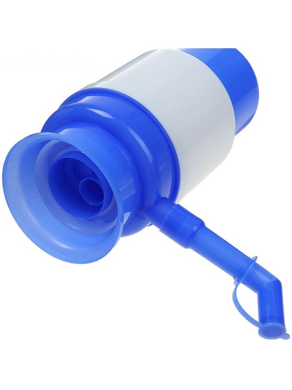 Помпа для воды Luazon, механическая, малая, под бутыль от 11 до 19 л, голубая