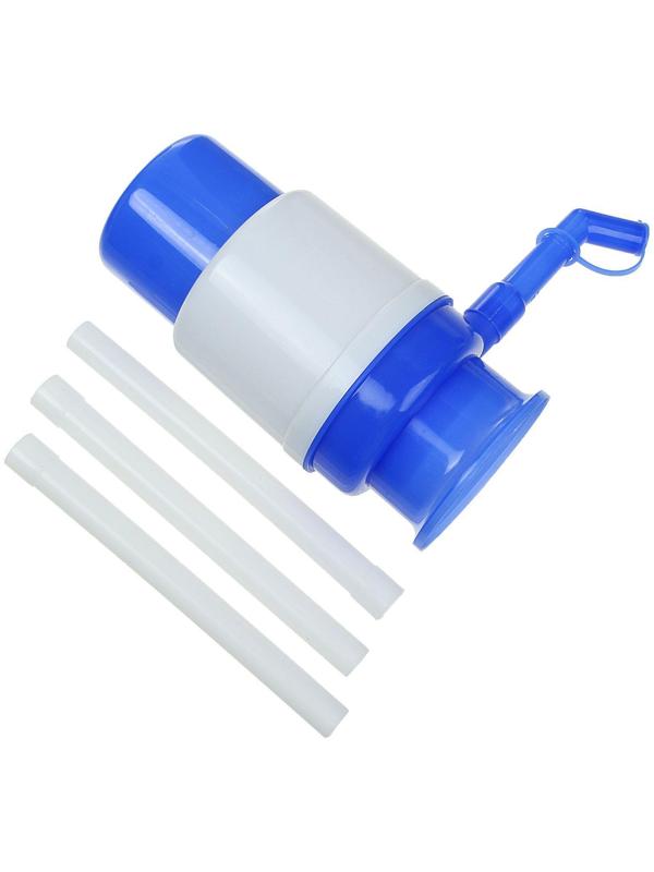 Помпа для воды Luazon, механическая, малая, под бутыль от 11 до 19 л, голубая