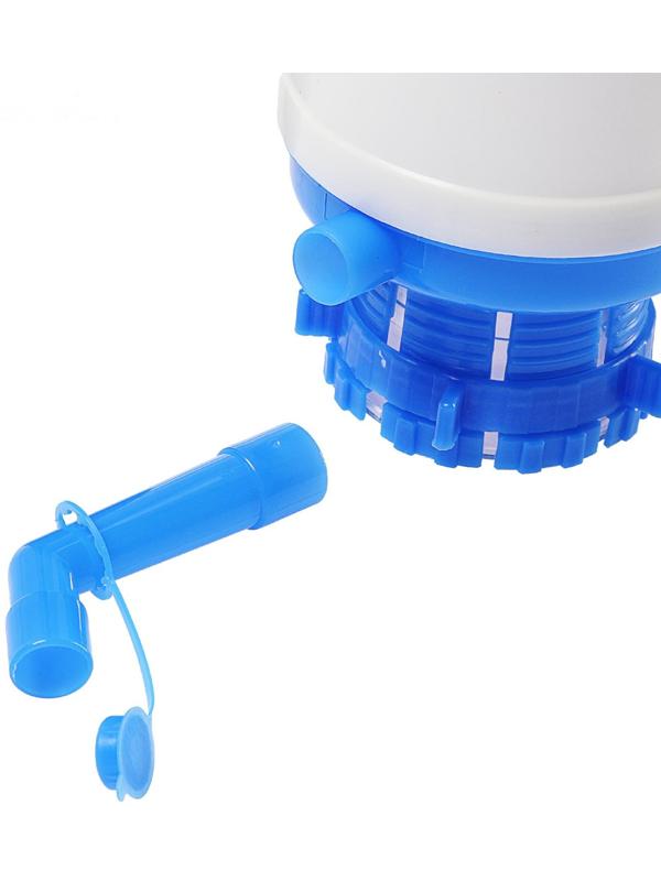 Помпа для воды Luazon, механическая, средняя, под бутыль от 11 до 19 л, голубая