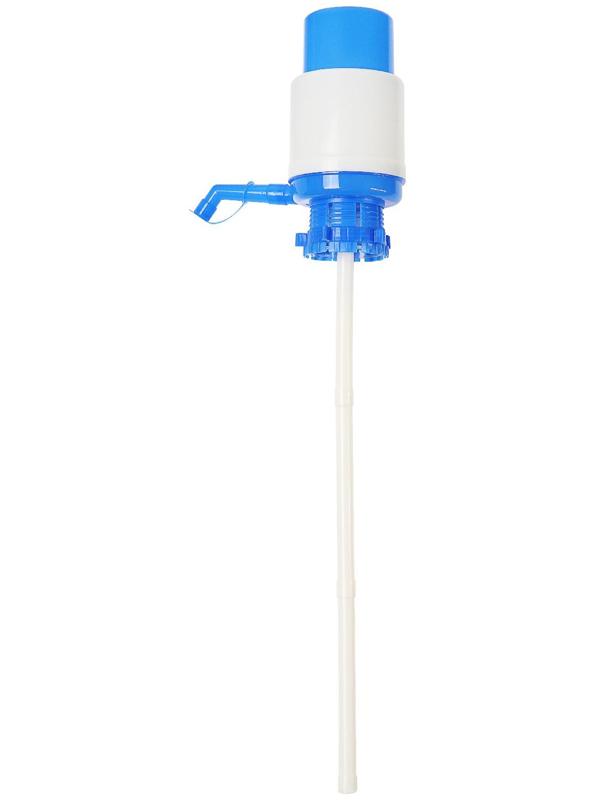 Помпа для воды Luazon, механическая, средняя, под бутыль от 11 до 19 л, голубая
