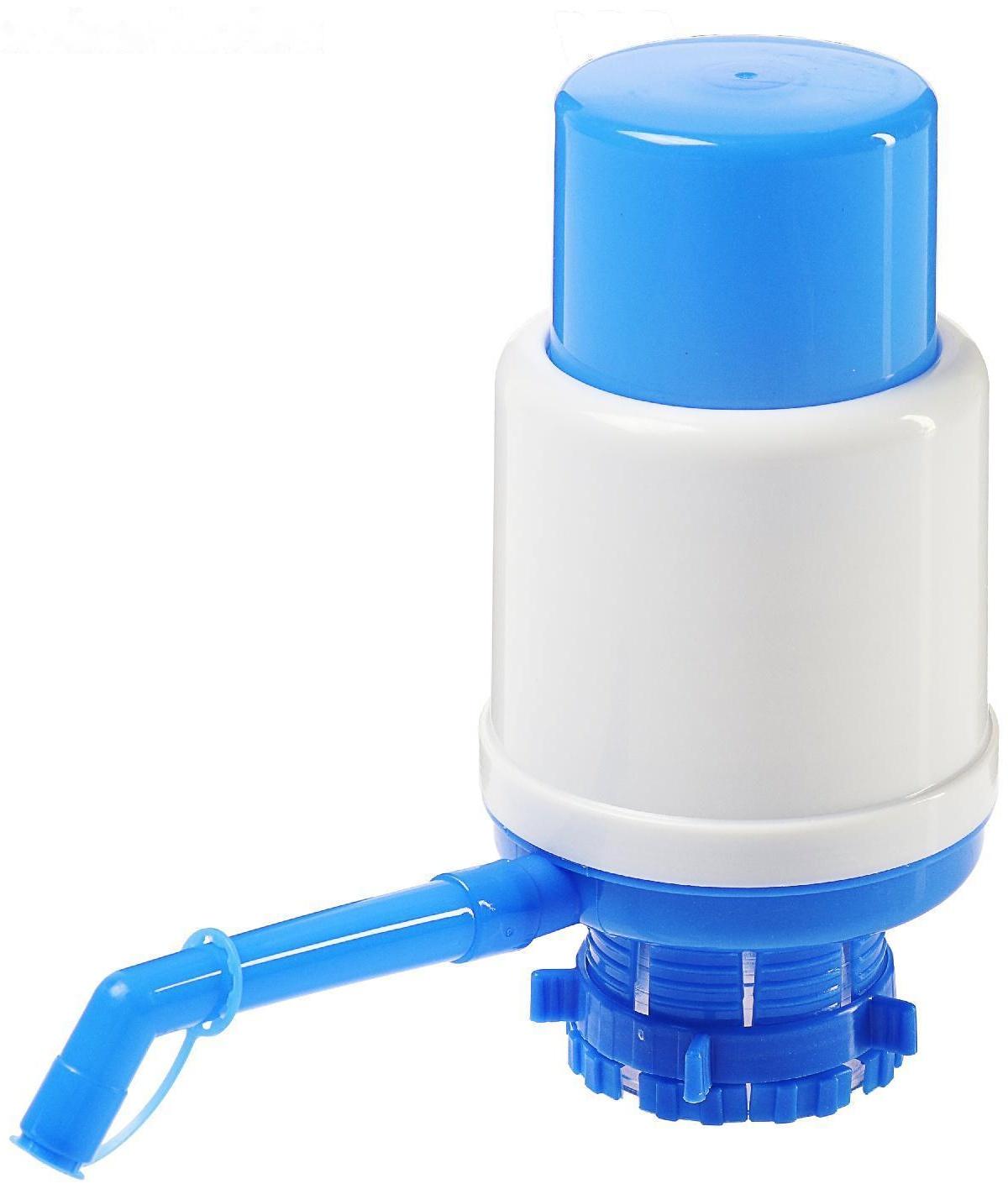 Помпа для воды Luazon, механическая, большая, под бутыль от 11 до 19 л, голубая