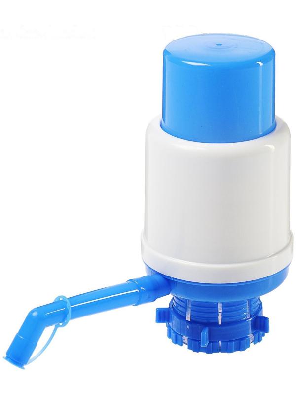 Помпа для воды Luazon, механическая, большая, под бутыль от 11 до 19 л, голубая