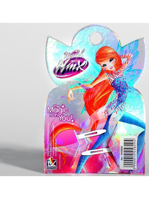 Заколки с цветком ВИНКС, 2 шт., 6 х 7,2 см