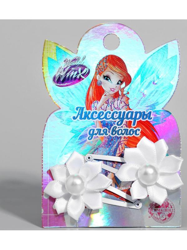 Заколка для волос с цветком (набор 2 шт) Феи ВИНКС