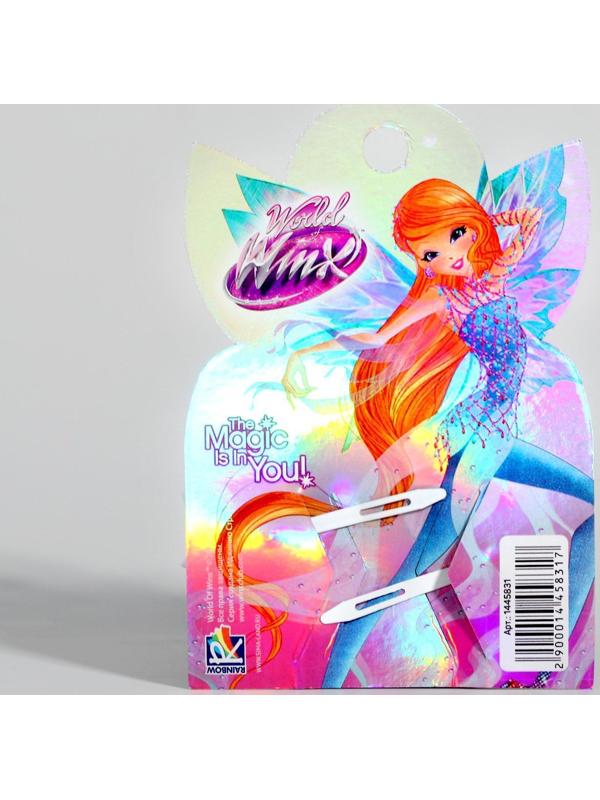 Заколка для волос с цветком (набор 2 шт) Феи ВИНКС