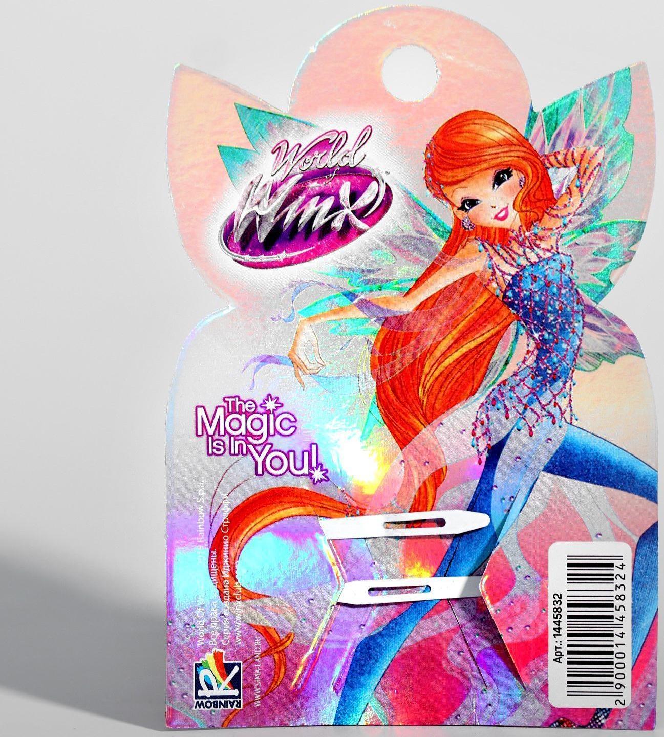 Набор заколок с цветком, Феи ВИНКС, 2 шт.