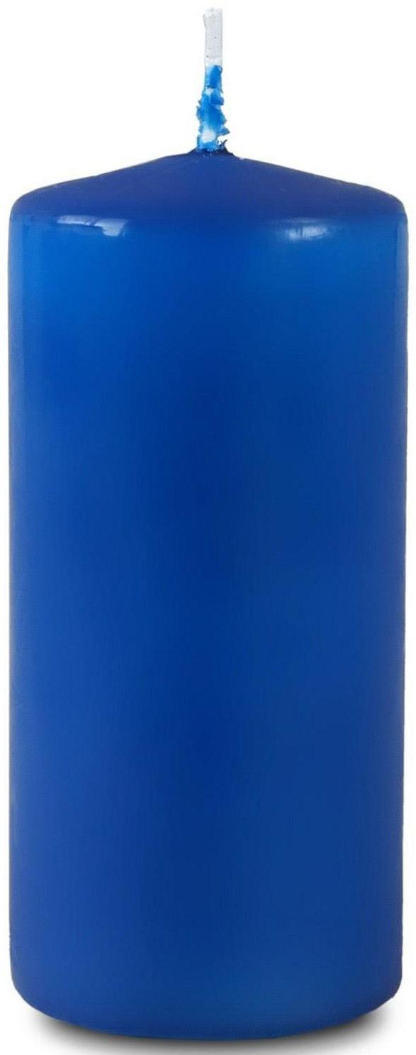 Свеча - цилиндр, 5х11,5 см, 25 ч, 175 г, синяя