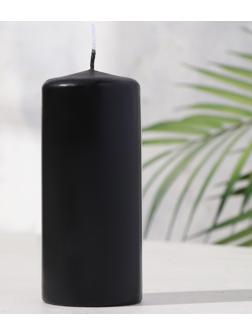 Свеча - цилиндр, 5х11,5 см, 25 ч, 175 г, черная