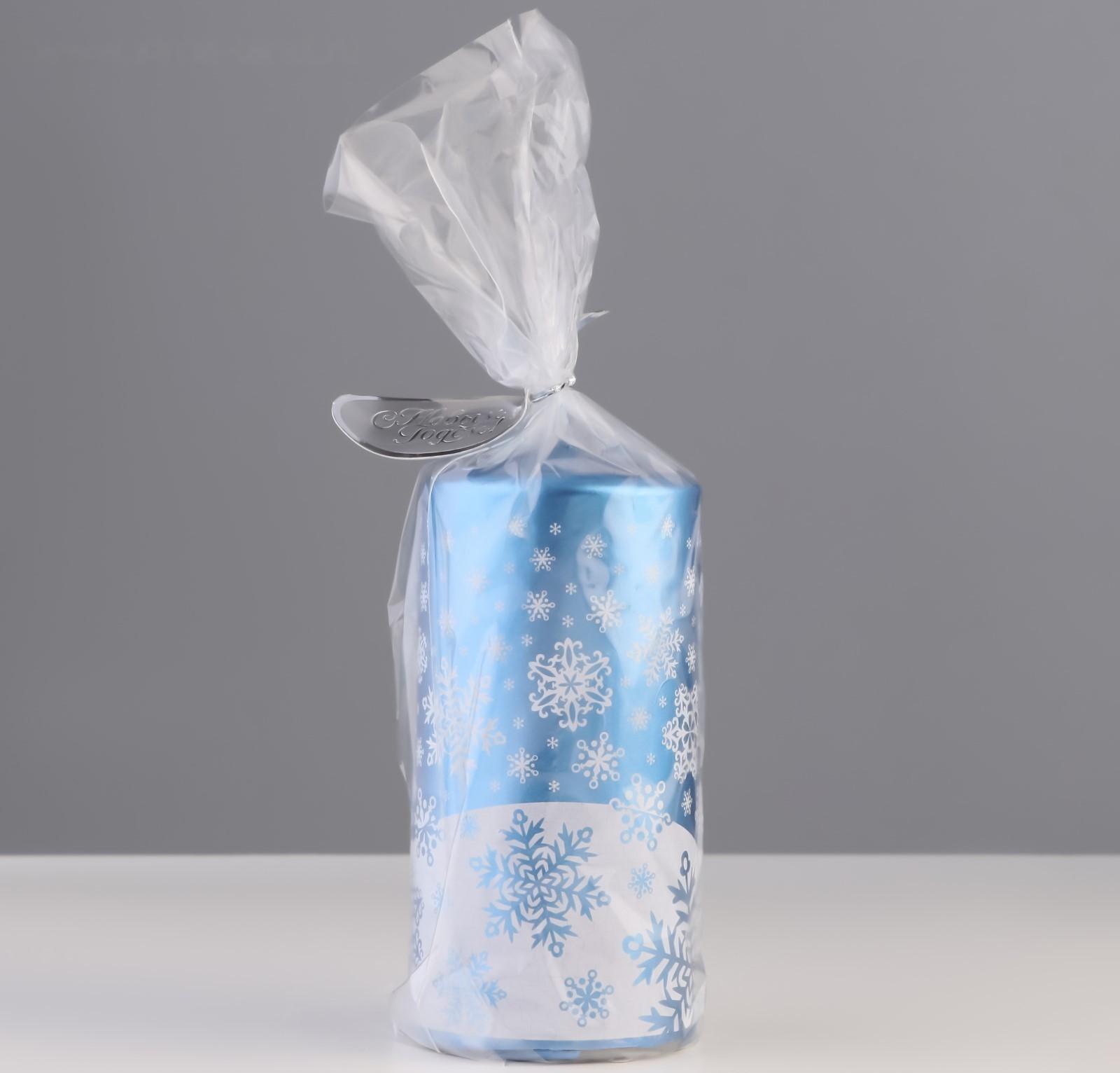 Свеча-цилиндр новогодняя 