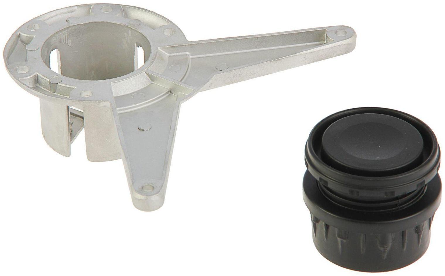 Основание для мебельной ноги, черное DRT007