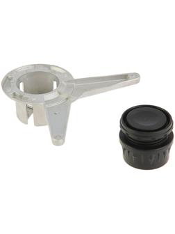 Основание для мебельной ноги, черное DRT007