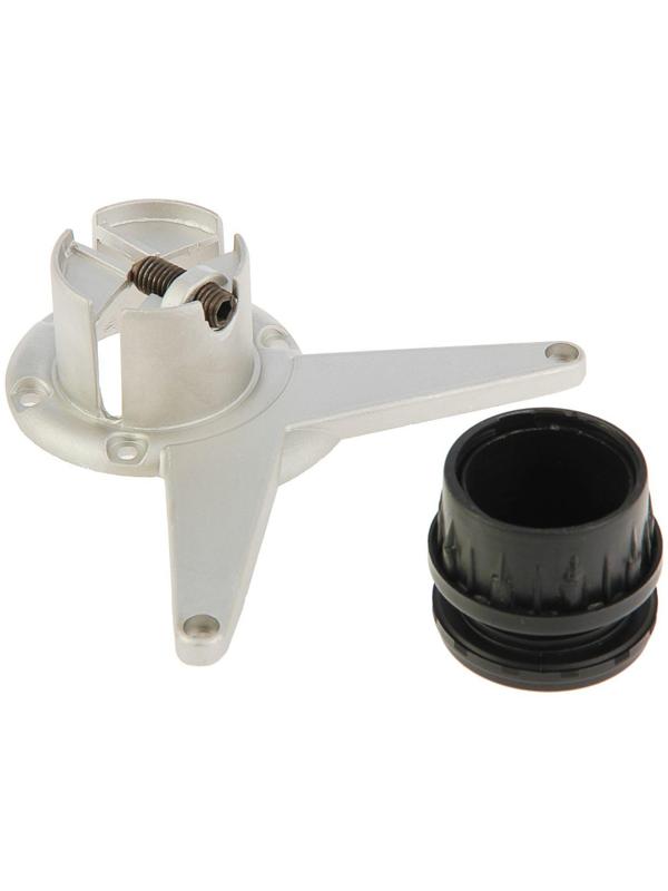 Основание для мебельной ноги, черное DRT007