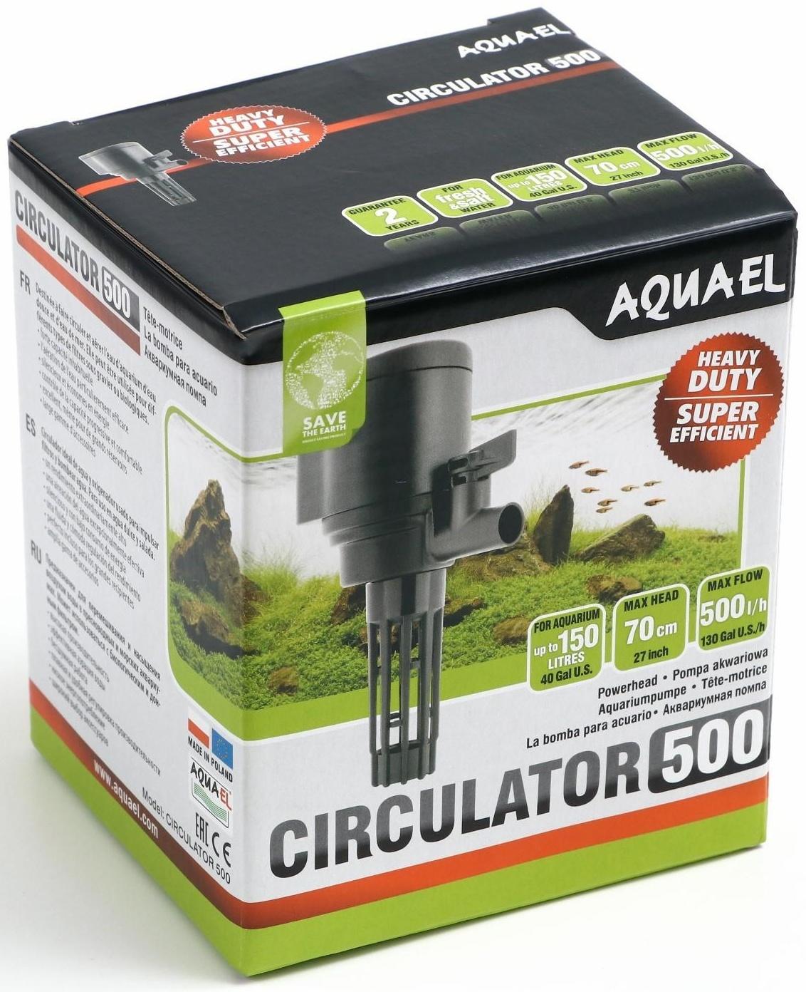 Помпа Aquael Circulator 500,  500 л/ч, 4,4 Вт, макс. высота 70 см.