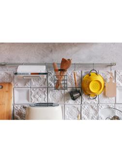 Рейлинговая система для кухни Доляна: базовый набор, 10 предметов