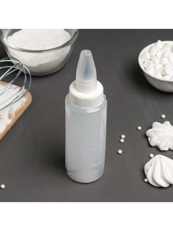 Шприц кондитерский для двухцветного декорирования Доляна «Дубль», 17×5,5×5,5 см