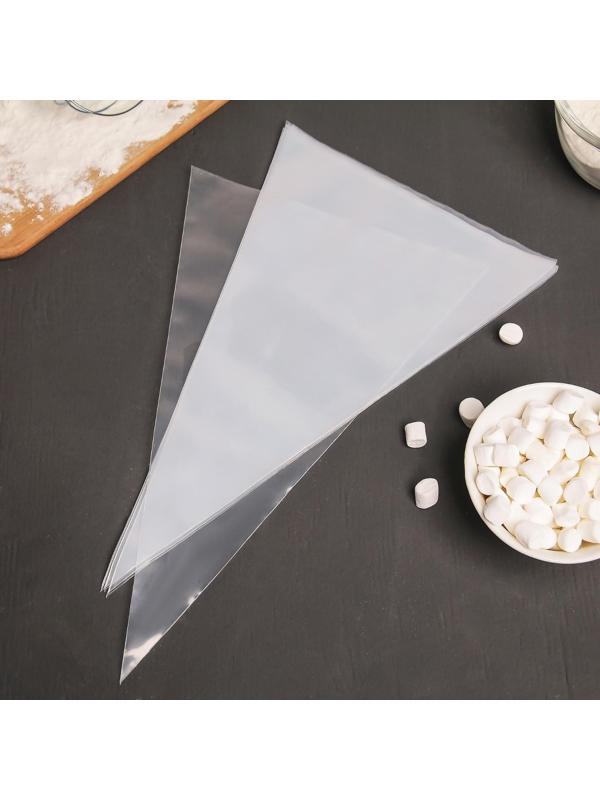Кондитерские мешки 30×20 см, 10 шт, цвет белый
