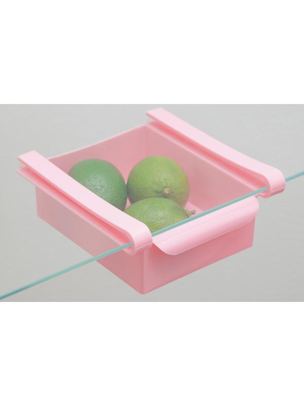 Полка подвесная в холодильник, 16,5×16×8 см, цвет МИКС