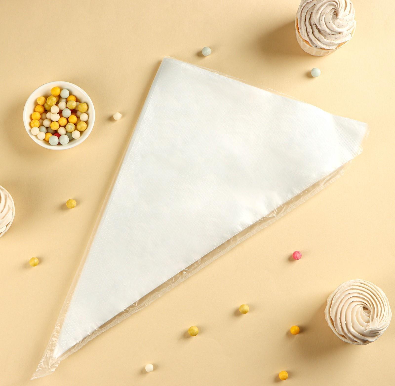 Кондитерские мешки 35×24 см, размер L, 100 шт