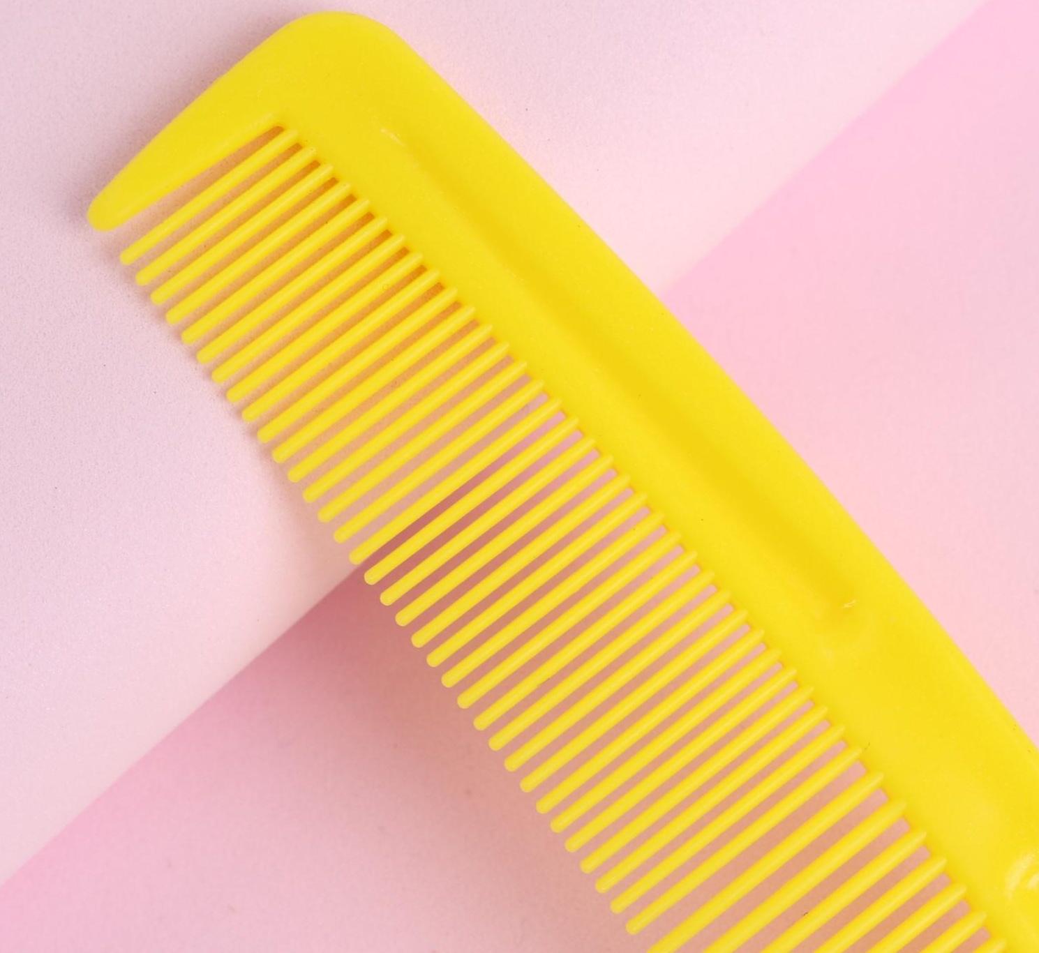 Расчёска комбинированная, 12 × 3 см, цвет МИКС