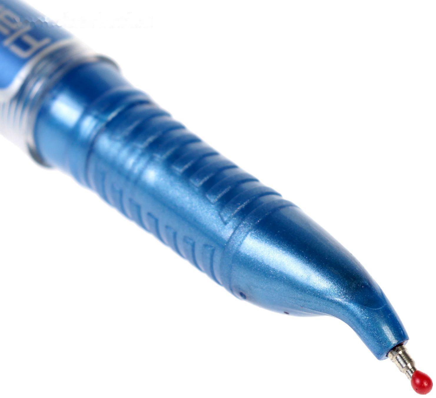 Ручка шариковая Flair Angular для левшей, узел-игла 0.7 мм, стержень синий, в блистере