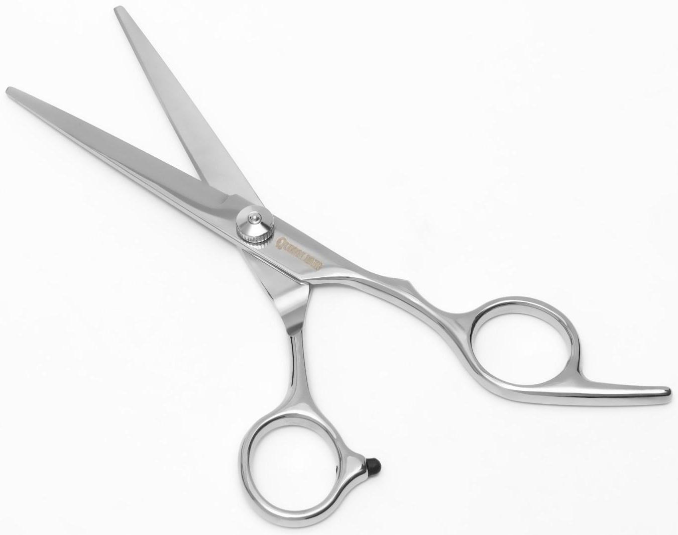 Ножницы парикмахерские с упором, лезвие — 6 см, цвет серебристый