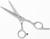 Ножницы парикмахерские с упором, лезвие — 6 см, цвет серебристый