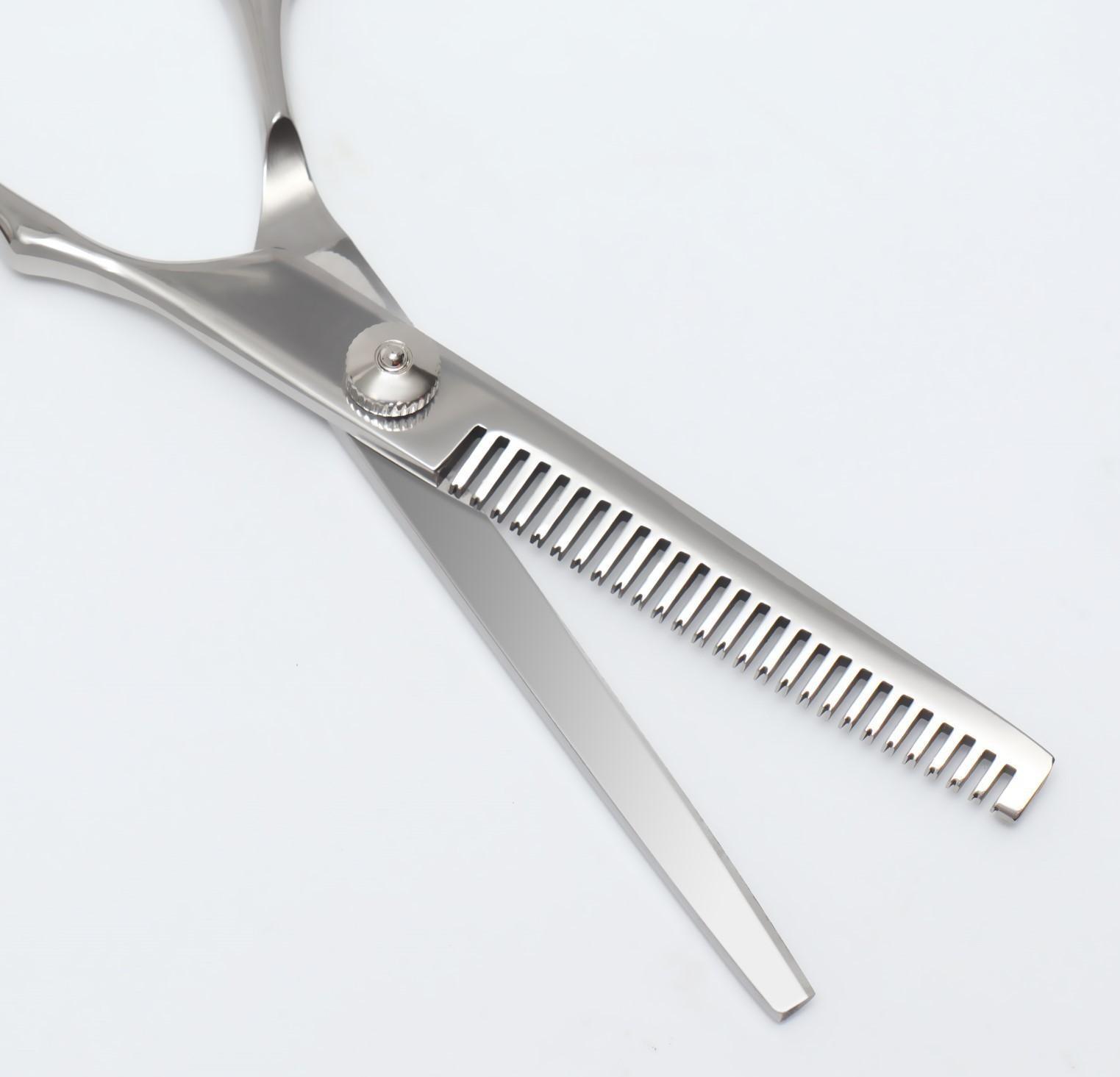 Ножницы филировочные с упором, лезвие — 6,5 см, цвет серебристый