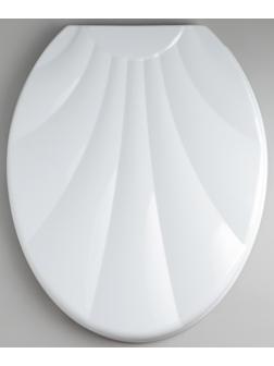 Сиденье для унитаза с крышкой «Ракушка», цвет белый