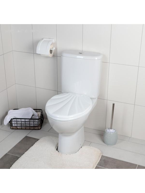 Сиденье для унитаза с крышкой «Ракушка», цвет белый