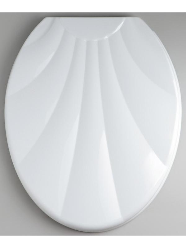Сиденье для унитаза с крышкой «Ракушка», цвет белый