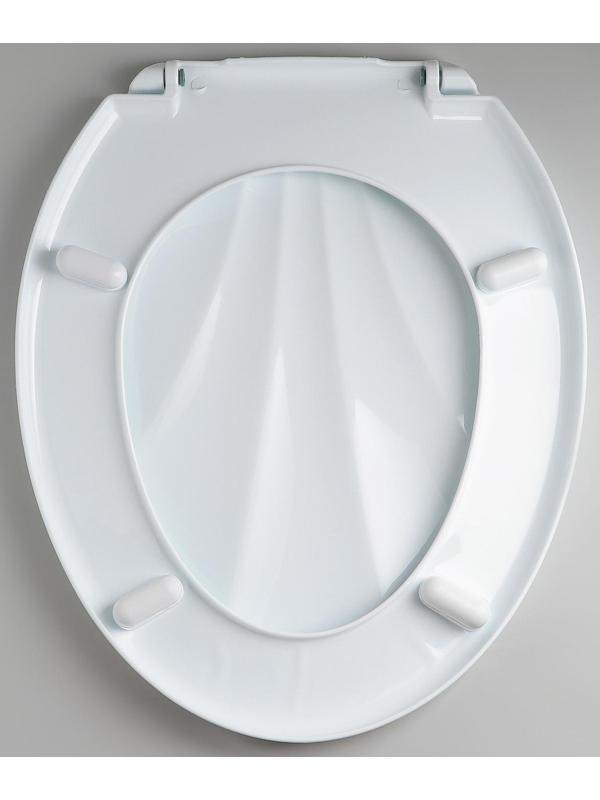 Сиденье для унитаза с крышкой «Ракушка», цвет белый