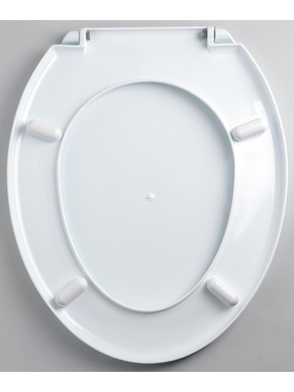 Сиденье для унитаза с крышкой «Декор. Пальма», цвет белый