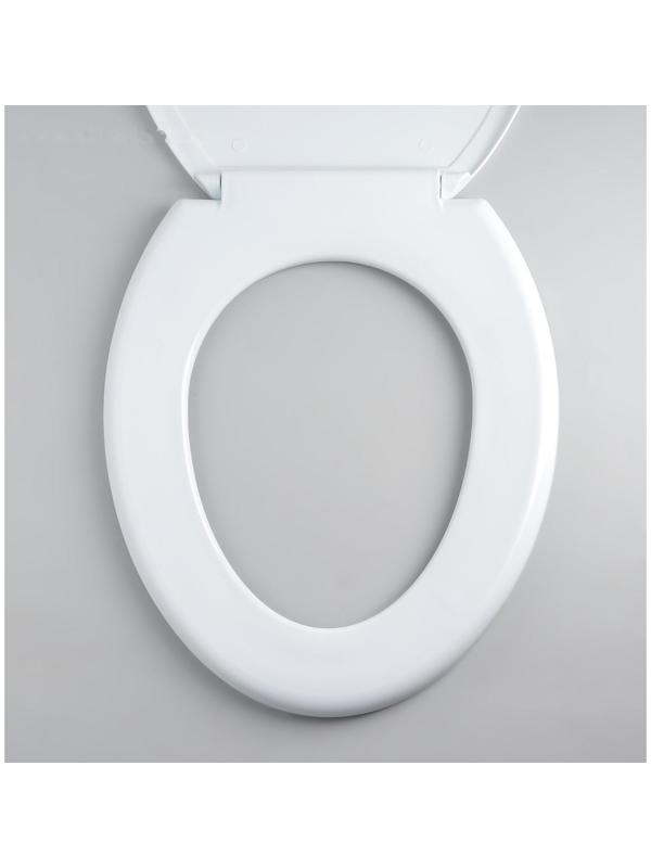 Сиденье для унитаза с крышкой «Декор. Пальма», цвет белый