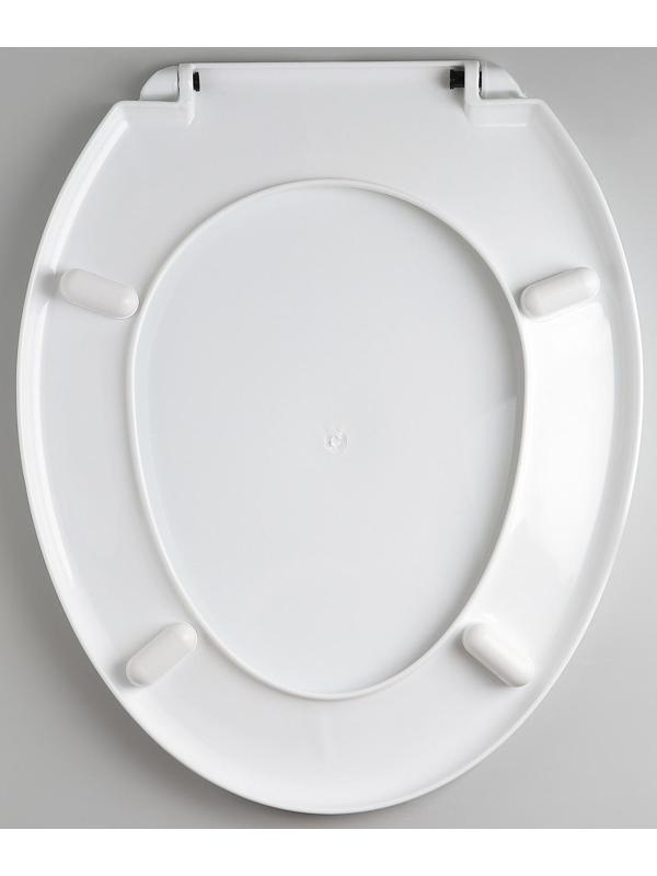 Сиденье для унитаза с крышкой «Декор. Яблоко», 44,5×37 см, цвет белый